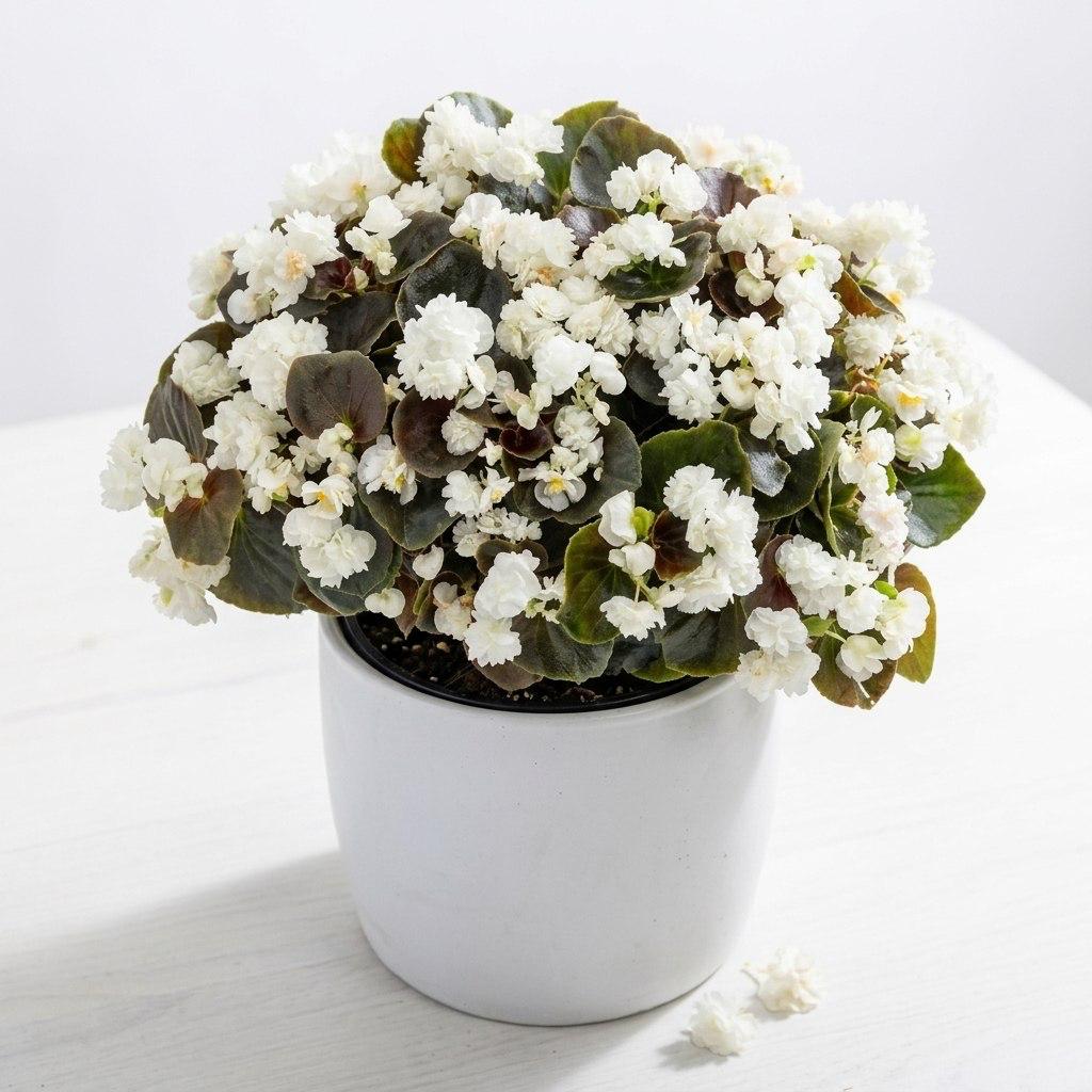Цветок в горшке «Белоснежный купол»